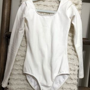 Girls White Leotard